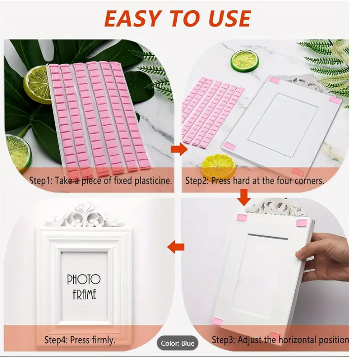easy to use sticky tacky putty demonstration of how to use it, taken from Temu promo page