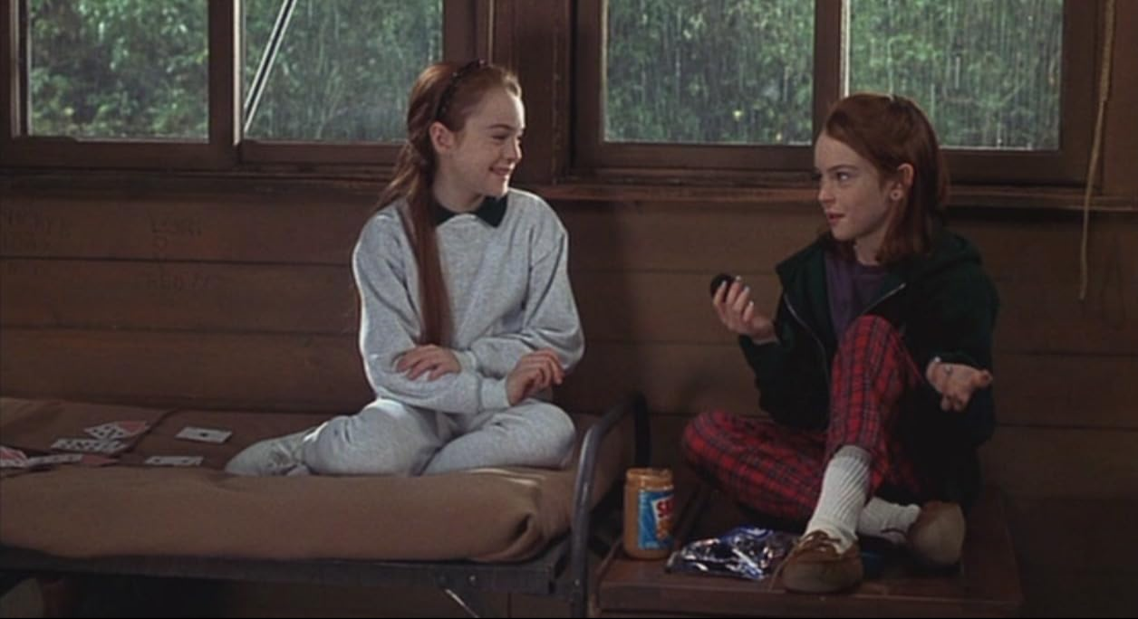 The Parent Trap Lindsey Lohen playing two different twins, taken from IMBD page