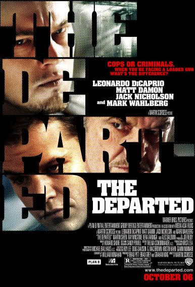 The Departed promotional movie poster, taken from IMBD page