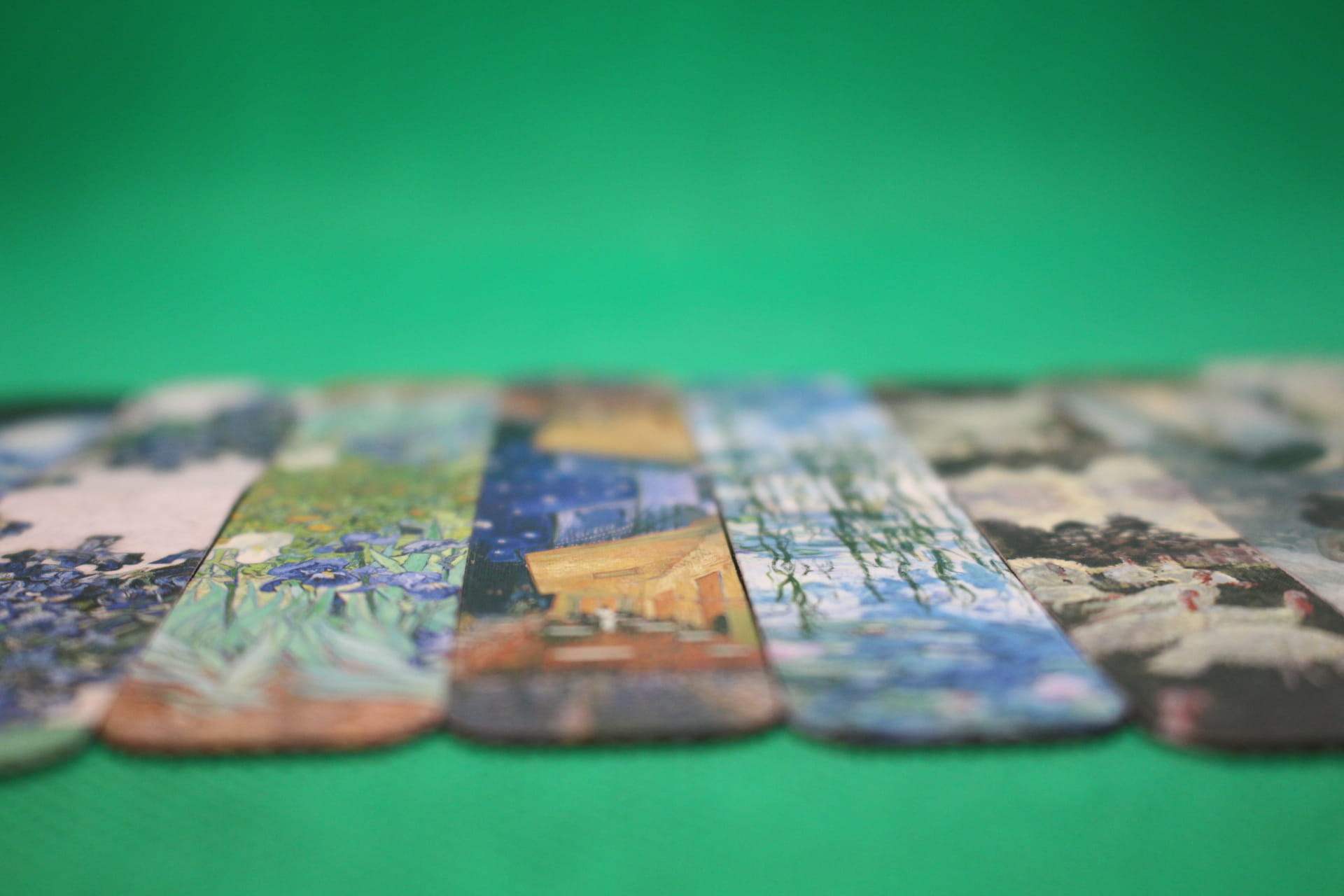 12 Vincent Van Gogh and Claude Monet magnetic bookmarks thickness