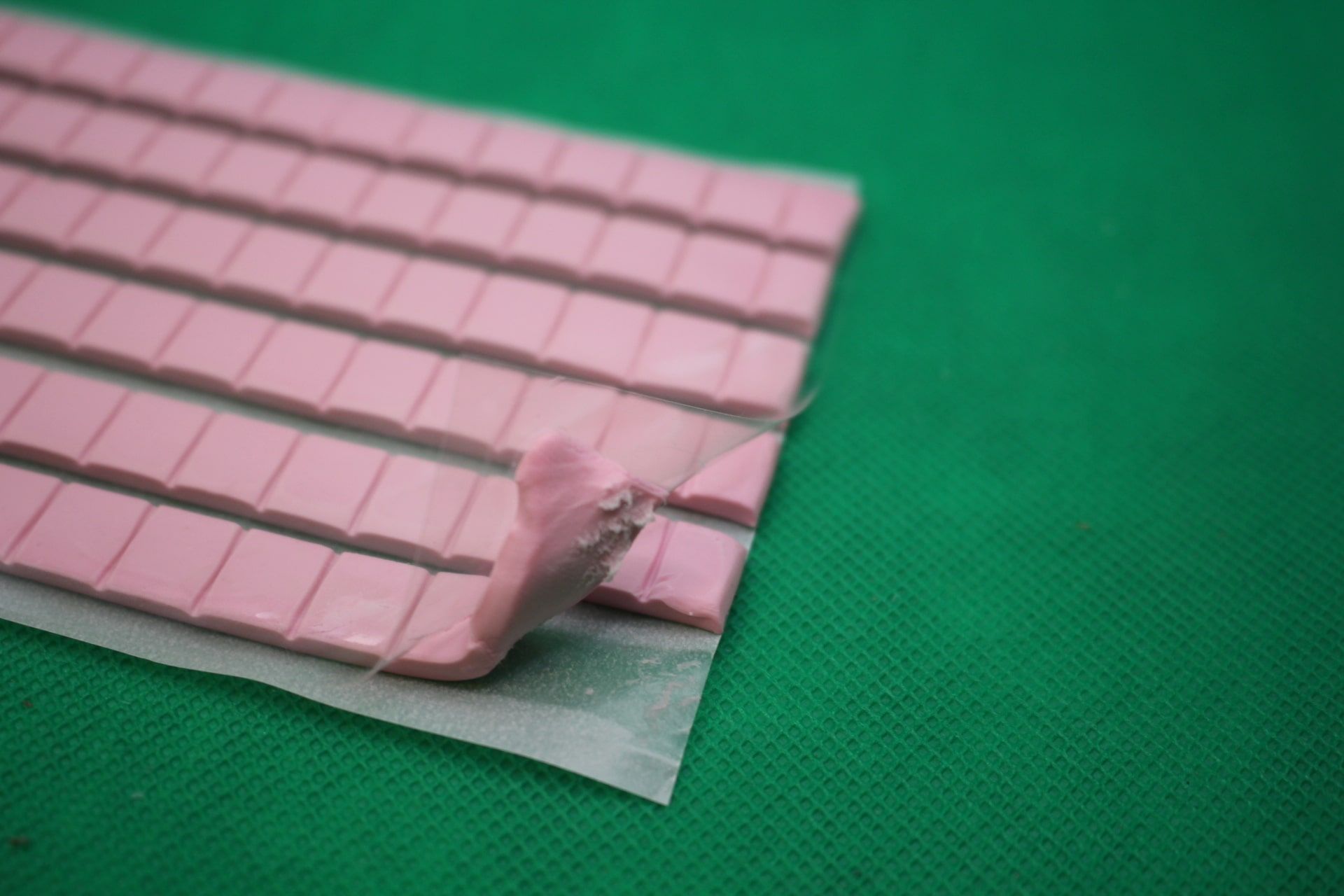 sticky tacky putty lifted off paper backing
