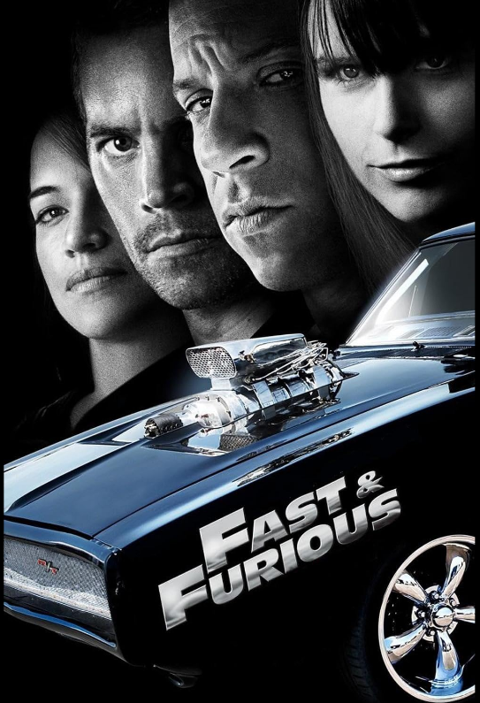 Fast and Furious poster, taken from IMBD page