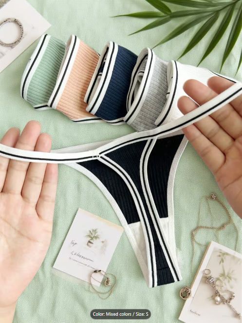 cotton v string pack for women, taken from Temu product page