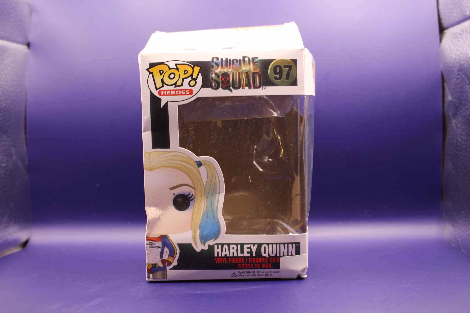 Harley Quinn Funko box front view