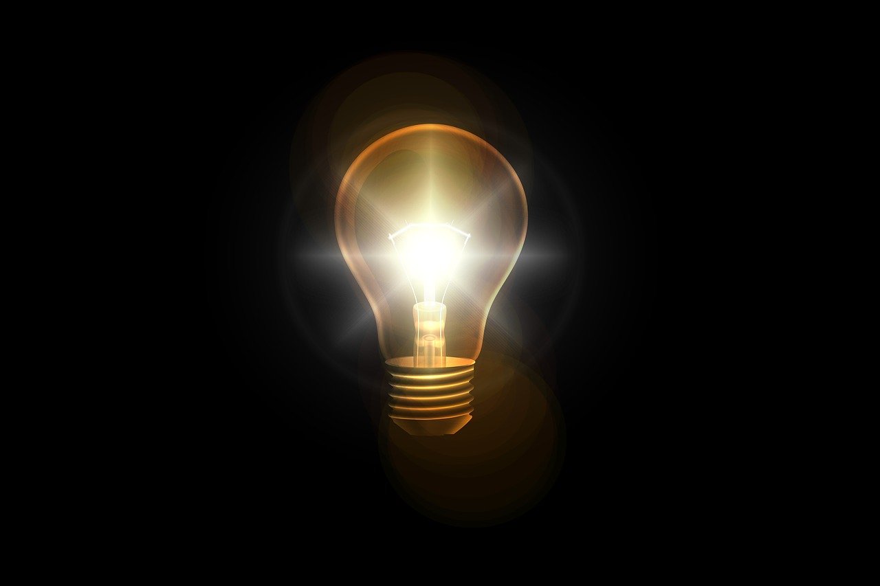 light bulb representing inspiration for our review website