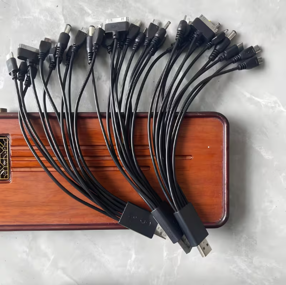 3 pack of 10 in one multi charger cables, taken from Temu product page