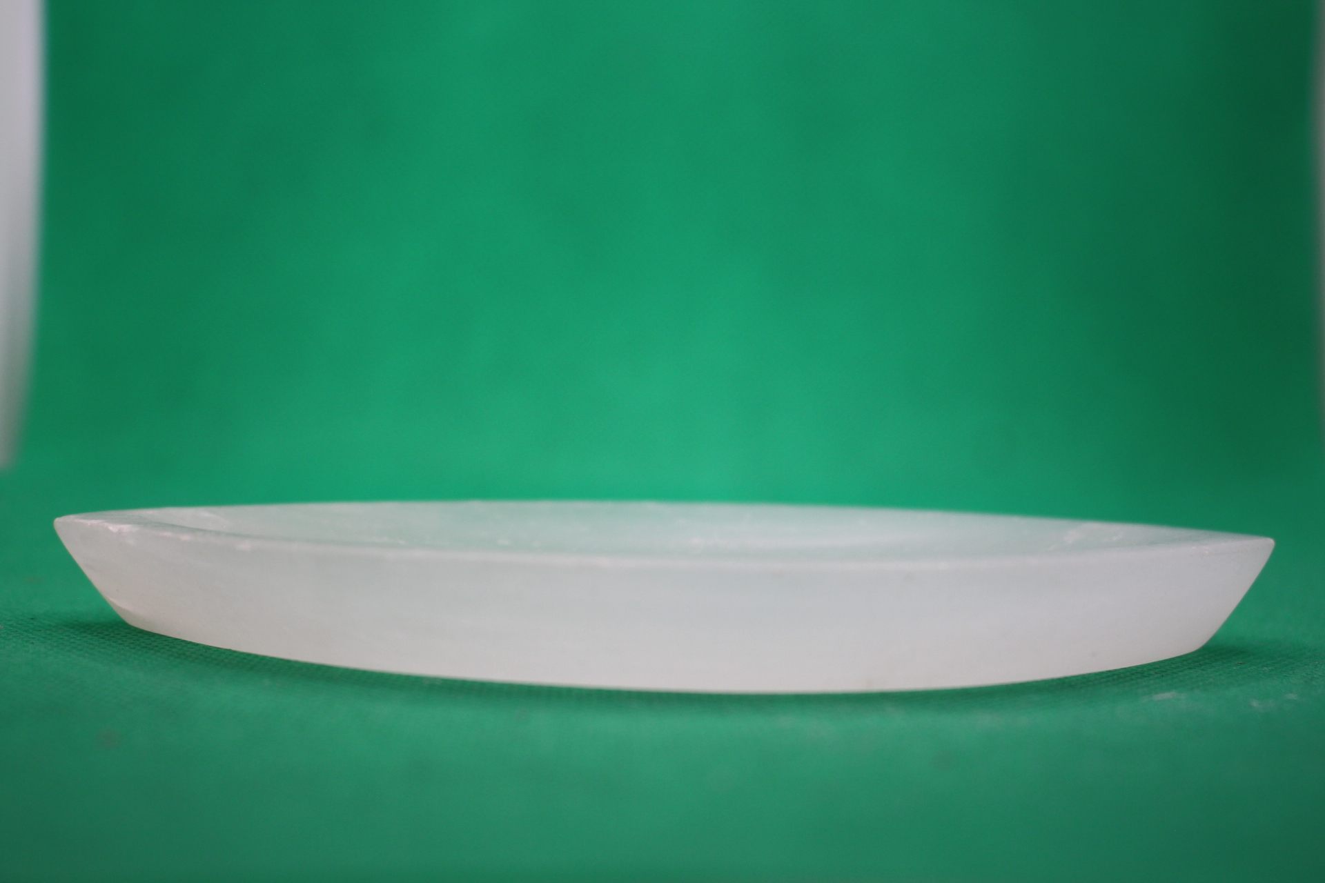 leaf-shaped selenite side view wide