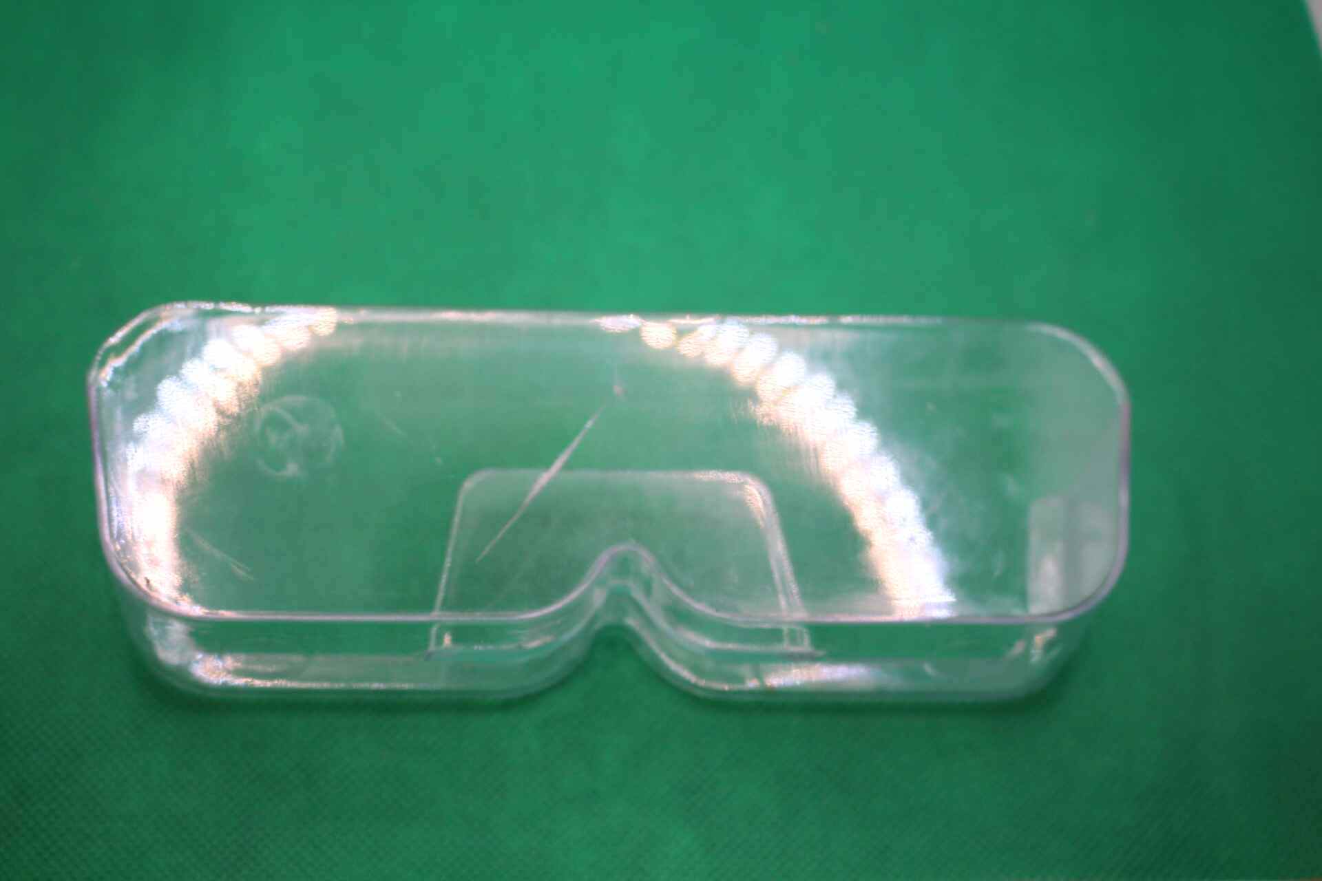 wall mounted eyeglasses holder, view of back