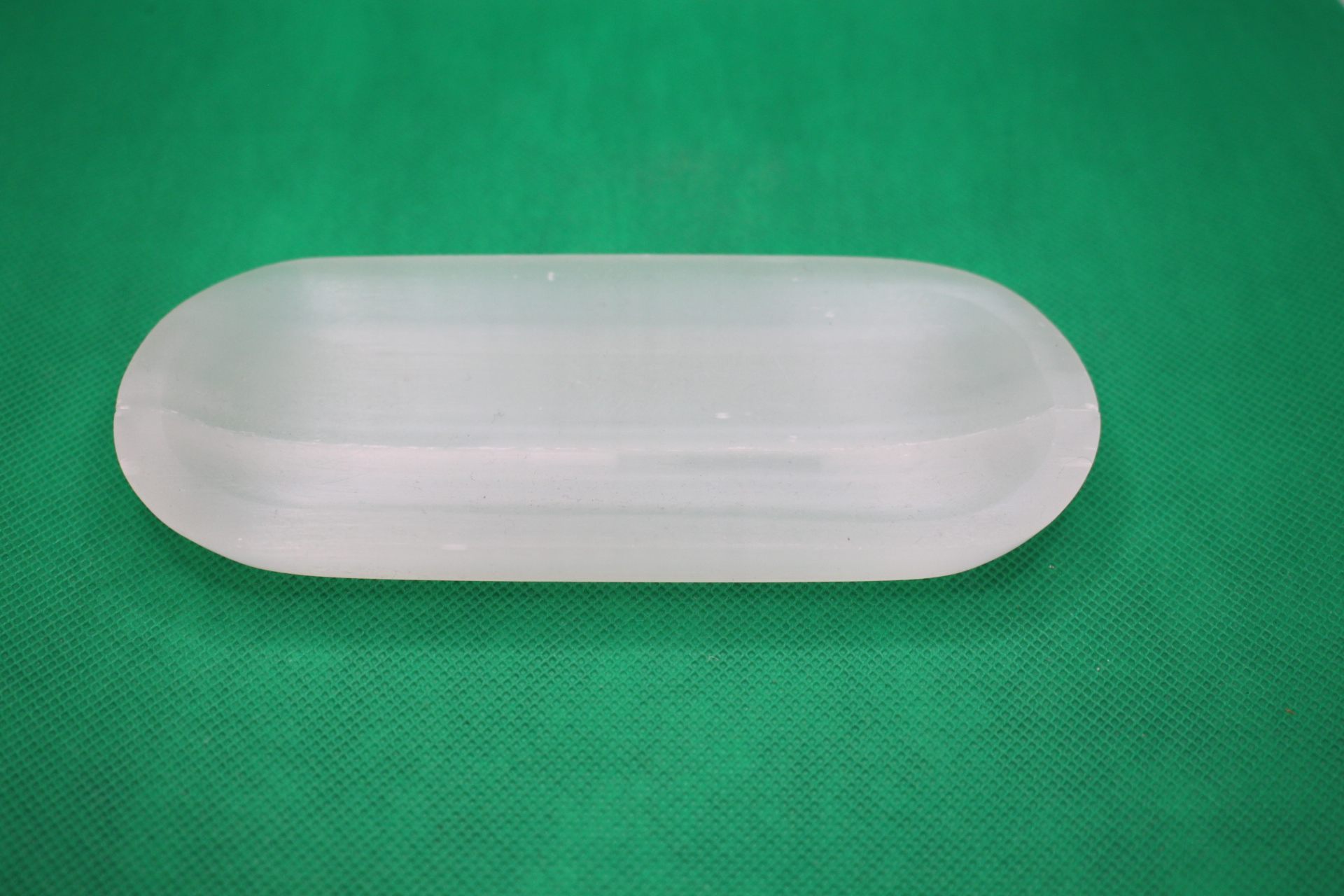 rectangular selenite plate wide view