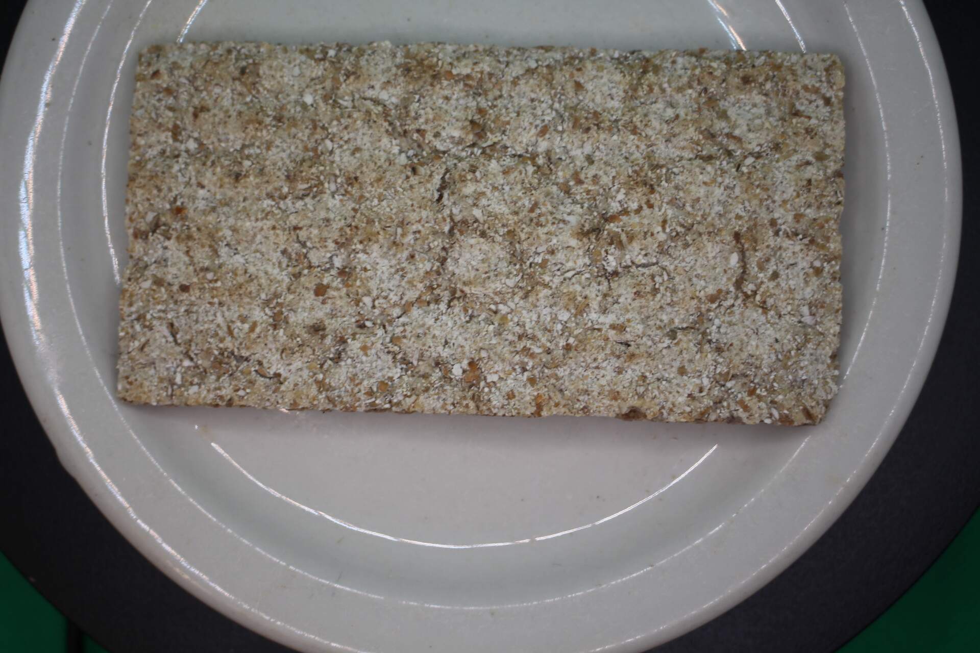 plain Wasa light rye cracker from bottom