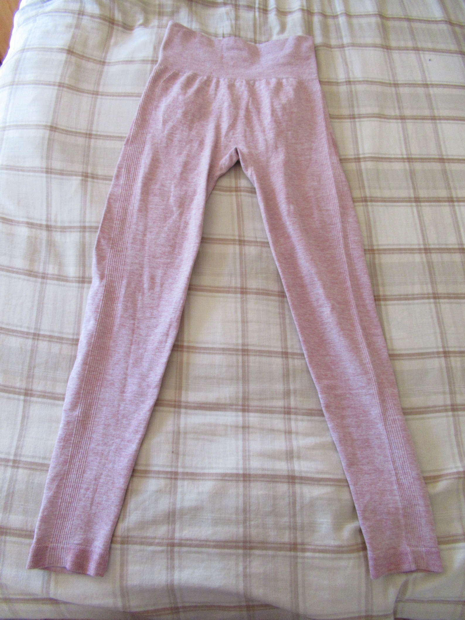 peach lift butt-lifting leggings -- pink, front view; peach-lift butt-lifter alone