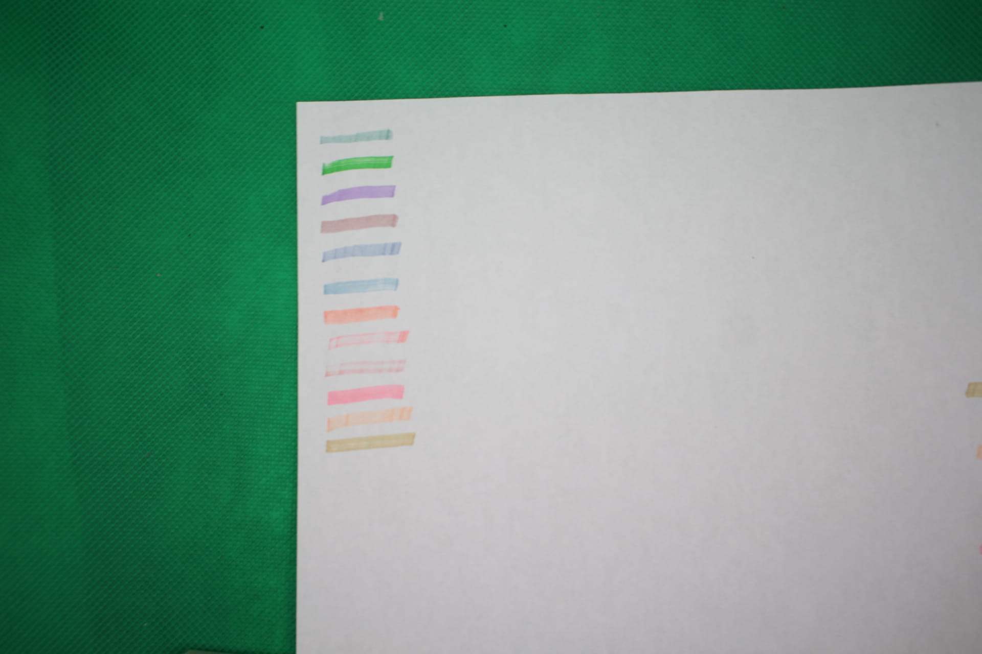 pastel highlighter ink testing colors