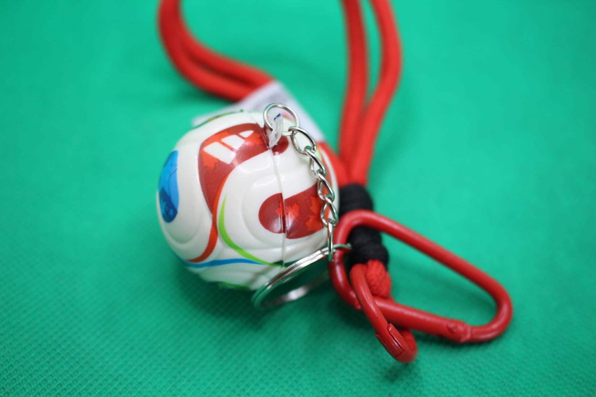 FIFA World Cup 2026 ball keychain, soccer ball focus, Adidas logo section