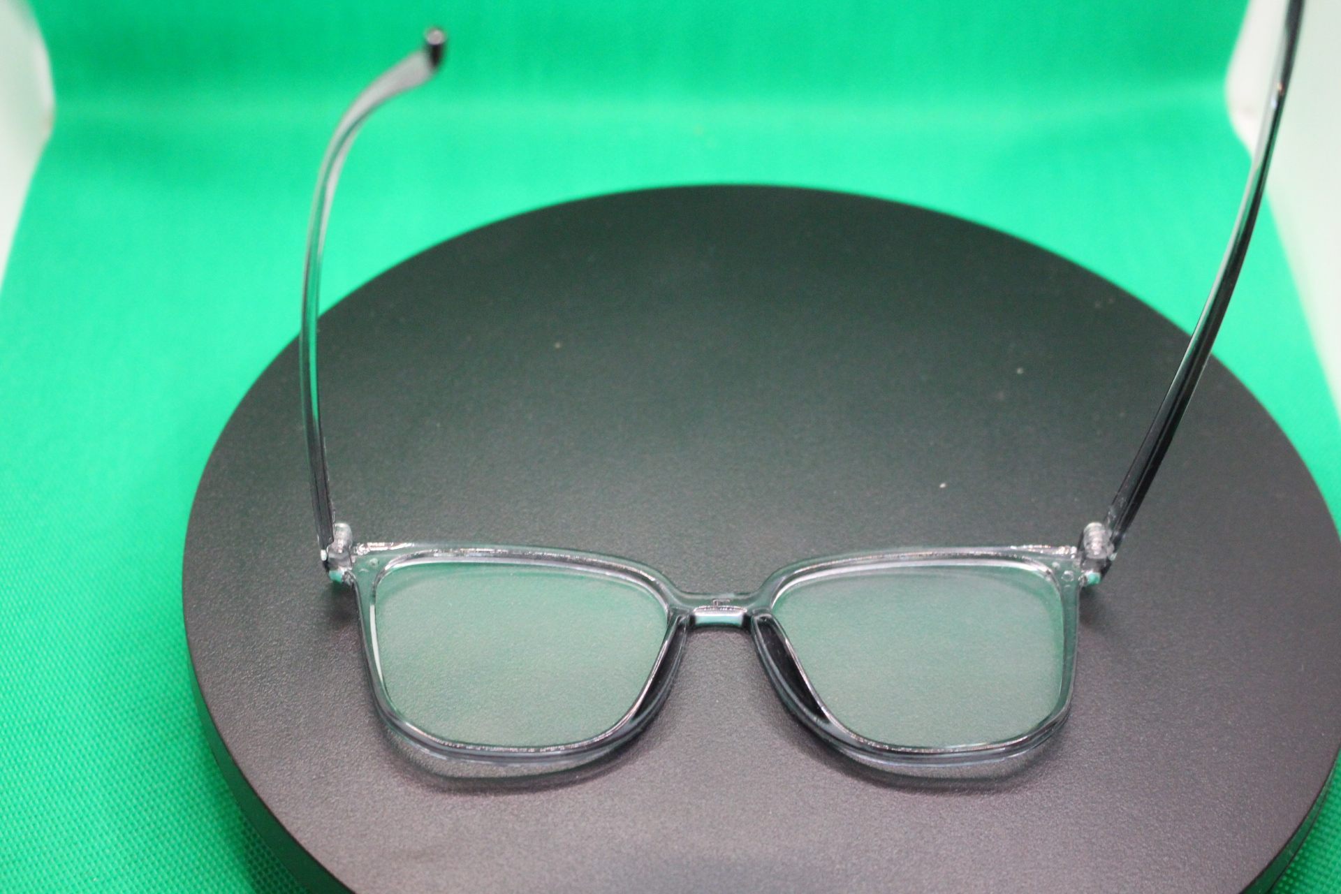 blue light filtering glasses' frames damaged from being sat on